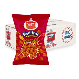 BetterMade Special Flavored Popcorn .625oz Bags (100 Pack) (RED HOT CHEESE)