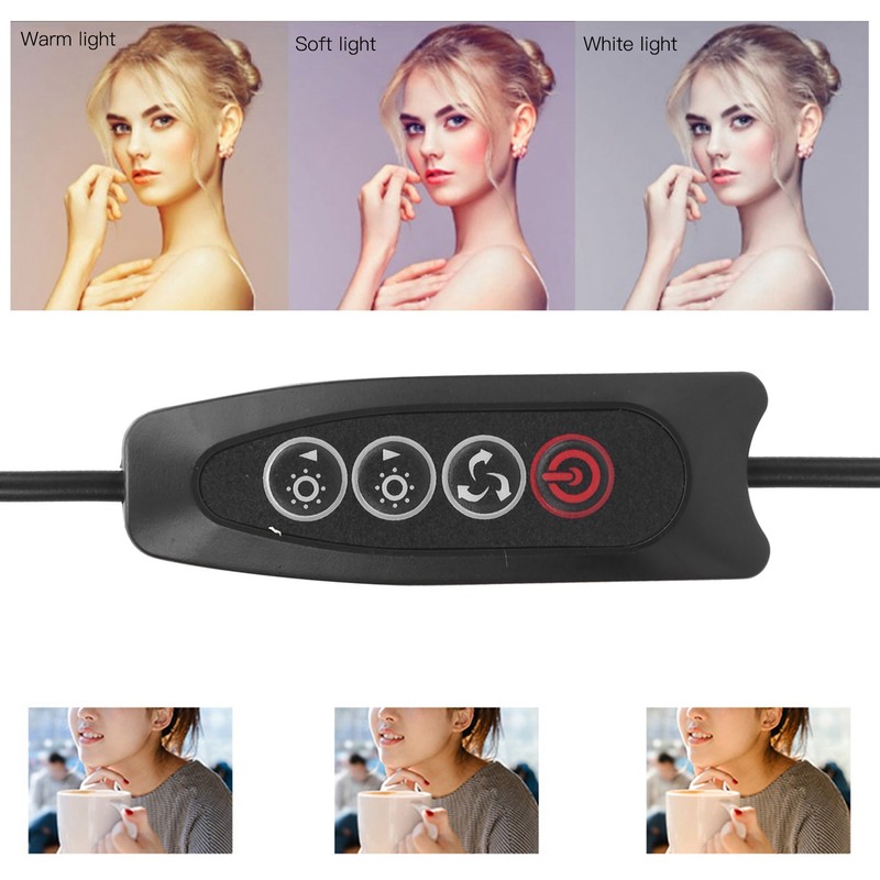 YT‑48 4in Round LED Fill Light for Online Meeting Live