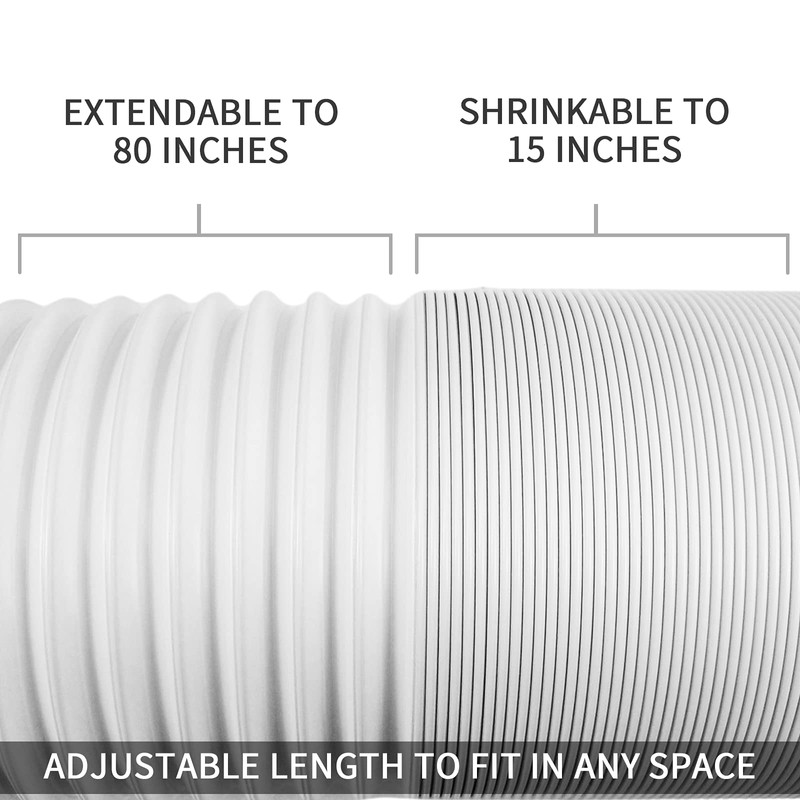Portable Air Conditioner Hose 5.1 Inch Diameter,Portable AC Hose Exhaust