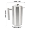 French Press Coffee Maker Dishwasher Safe Double Wall Insulated Rust