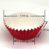Huaswan Bright Red Foil Cupcake Liners Standard Sized Baking Cups