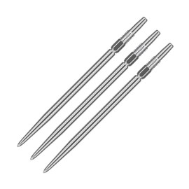 Target Darts Swiss Points, Smooth Swiss Point Dart Tips (Pack of 3) 40 mm, Silver, Interchangeable Dart Tips, Professional Dart Accessories