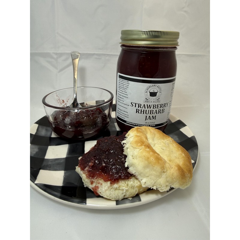 Strawberry Rhubarb Jam, 18 oz