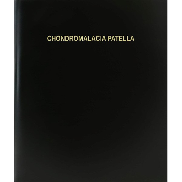 BookFactory Chondromalacia Patella Log Book/Journal/Logbook - 120 Page, 8.5"x11", Black