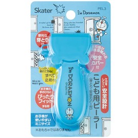 Skater Sanrio PEL3 Safety Peeler for Kids, Peeling Blade 1.8 inches (4.5 cm), Doraemon Secret Tool