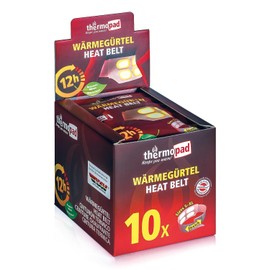 Thermopad Wärmegürtel GR. S-XL (Stretch/Klett) – Das Original: 3 oder 10 Wärmegürtel für 12 Stunden I Wärmegurt aus extra warmen Wärmepads – Rückenwärmer