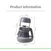 KASHLAND Soap Dispenser Palm Dish Scrub Brush with Storage Bracket