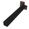 90 Degree Internal Fasica Corner Black Ash Woodgrain