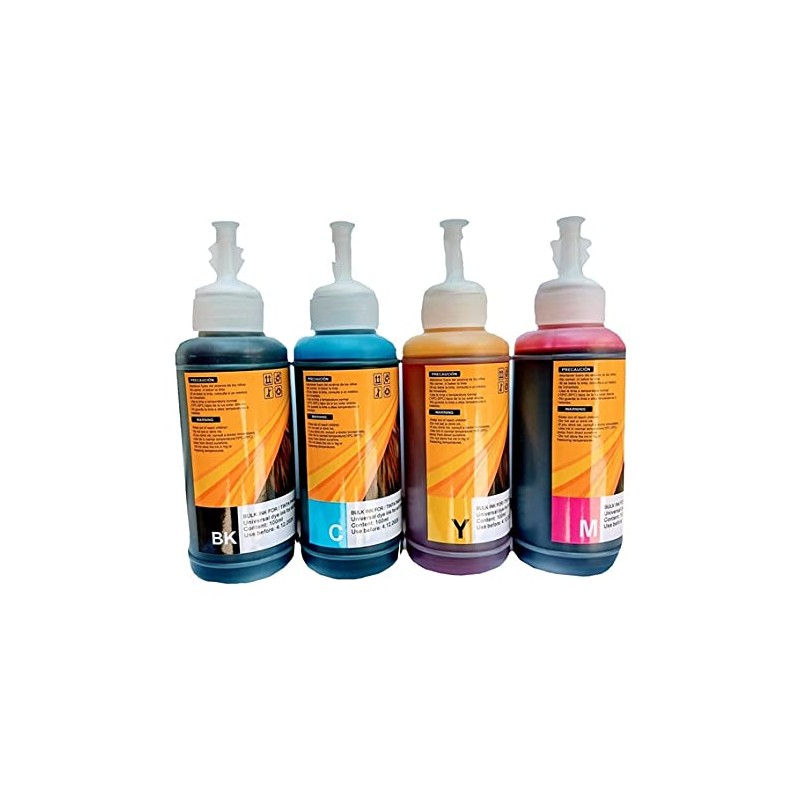 Pack Kit 4 Tintas 100ml para Relleno de Tanques De