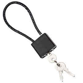 ZBYMOTW Padlock, Wire Lock, Key-type Lock, Rope Length 7.9 inches (20 cm), Multipurpose, Security Combination Padlock, Door Lock, Anti-Cut, Suitcase, Waterproof, Rustproof, Anti-theft, Convenient for