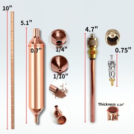 Refrigerator Filter Dryer with Access/Service Valve 、 Phosphor Copper Welding Rod，3-In-1 Tool Kit Hvac 1/4”for Refrigeration Air Conditioner Repair