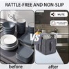 TenaLucy Plate Holder Motorhome, Felt Cup Holder Camping Felt Dish