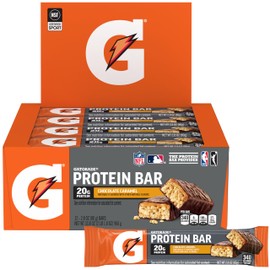 Gatorade Gatorade Whey Protein Bars, Chocolate Caramel,12 Count (Pack of 1)