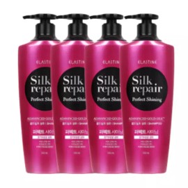 Elastin 엘라스틴 실크리페어 퍼펙트 샤이닝 샴푸1200ml,4개 Elastin Silk Repair Perfect Shining Shampoo 1200ml, 4 pieces