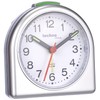 Technoline Quarzwecker Modell SD, silber, analog, nachtleuchtende Zeiger