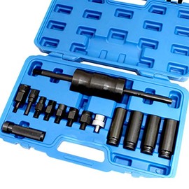 UTMALL 14pc Diesel Common Rail Injector Puller Extractor Kit for Bosch Delphi Siemens Denso