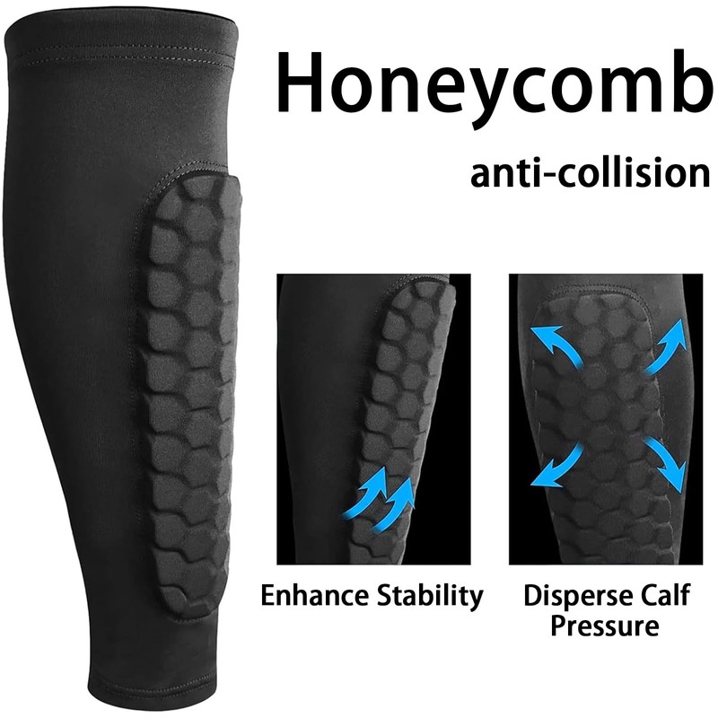 TuoYi 2 Pieces Soccer Shin Guards, Flexible Shin Guards Soccer