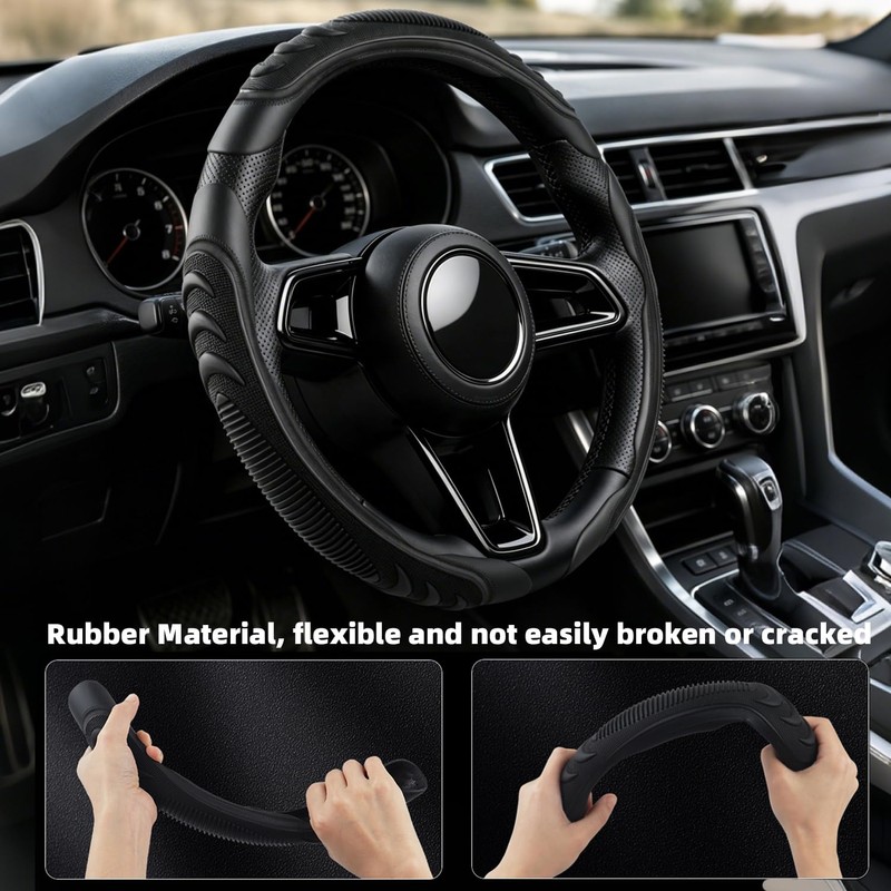 3Pcs Steering Wheel Cover for Dodge Ram 1500 2500 3500,