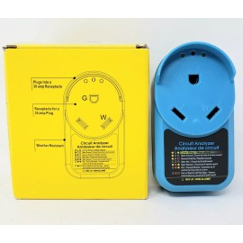 CircleCord ADAPTER CIRCUIT ANALYZER 30 AMP/125V - 3750W RV Surge Protector