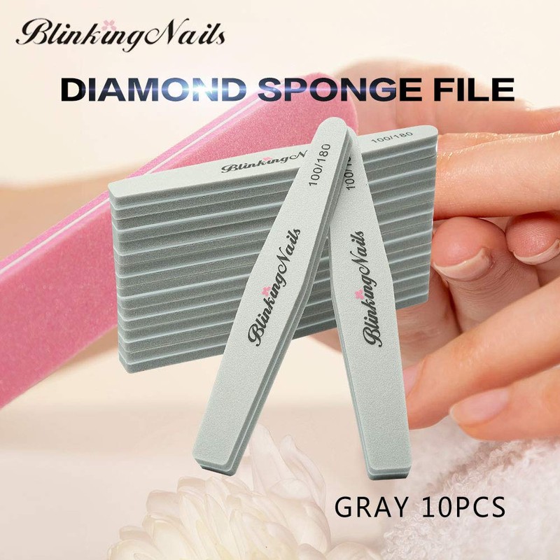 10pcs Nail File Buffers Double Sided Nail Art File Buffers