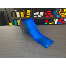 Oralite Blue Reflective Tape V98 6" Orafol Reflexite Safety Prismatic Sold in 5' 10' 20' 30' Lengths (20' Feet)