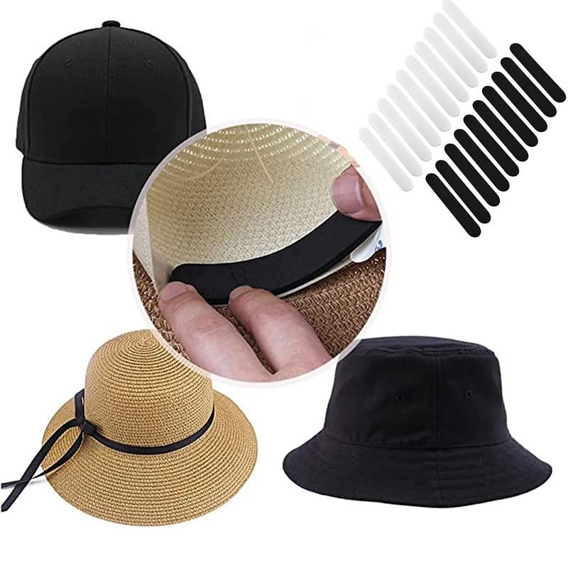 lulubelle Hat Size Adjustment Tape, Set of 15, Black, White,