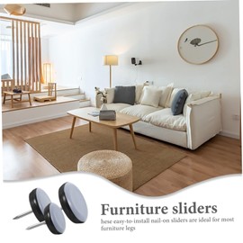 Angoily 12 Pack Furniture Sliders Chair Leg Floor Protectors Easy Nail-on for Hardwood Silent Pads Table Leg Glides Set