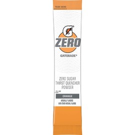 Gatorade G Zero, Sugar Free Powder Sticks, 0.10oz Packets (Mixes with 20 ounces of Water) 10 Pack (Orange)