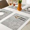 LRartdeco Modern Table Runner Grey White Table Runner Washable Heat-Insulated
