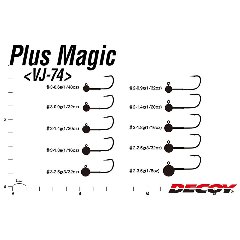 カツイチ(KATSUICHI) DECOY プラスマジック VJ-74 3/32oz #2