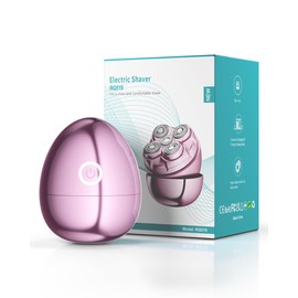 Electric Razors for Women - Magnetic 5D Floating Painless Shaver, Cordless Rechargeable Hair Remover, IPX6 Waterproof Wet Dry Shaving for Legs, Bikini, Face, Underarm, Arm (Pink, Glossy)