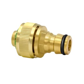 VARIOSAN Plug-in System Hose Piece with Plug-In Coupling 13170, 1/2 Inch, Blank Brass