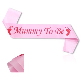 Mummy to Be Sash,Baby Shower Sash,Pink Mum To Be Sash,Baby Shower Mummy To Be Sash,Polyester Fibre Baby Shower Decorations Pink,Party Decoration Supplies Baby Shower Sashes,for Mum Family