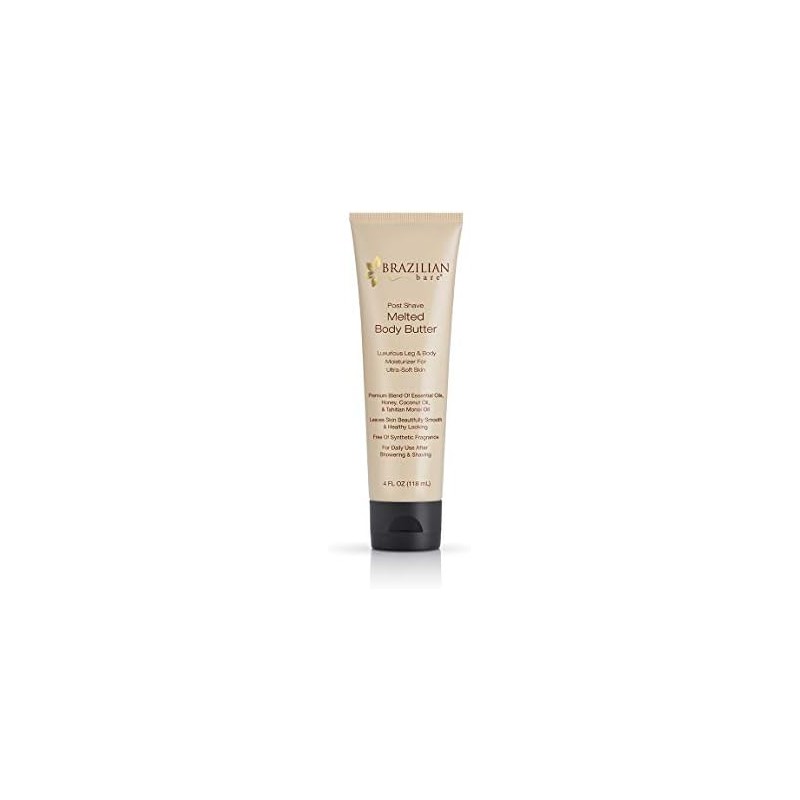 Brazilian Bare Post-shave Melted Body Butter, White Flower, 4 Fluid