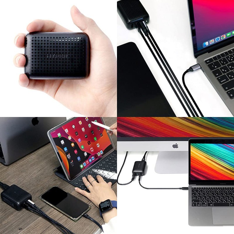 HyperDrive Switch Compatible Dock, Small USB-C Multifunction Hub, 4K, 60Hz/1080p,