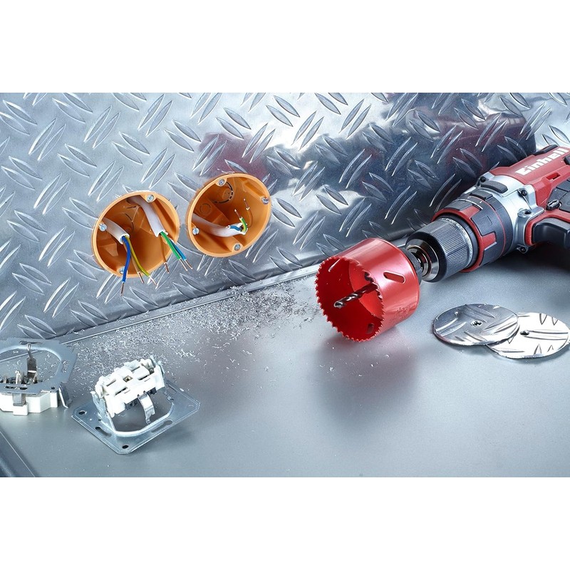 kwb 5 Pieces HSS Bi-Metal Hole Saw Set, Diameter 25,