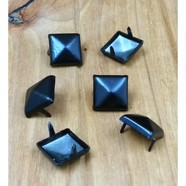 Square Pyramid Stainless Steel Nail Cap Clavos - 6 PACK