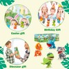 Kannove Easter Basket Stuffers for Toddlers,4 Pack Dinosaur Action Figures