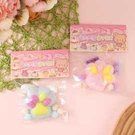 Taba Squishy Cat Paw Squeeze Toys,Sensory Fidget Toy for Your Best Mellow and Chill,Party Favors, Birthday Gift, Squishy Toys for Adults (Taro Puree Purple)