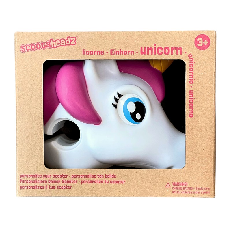 Scootaheadz Roller Einhornkopf: Scooter Kopf Zur Personalisierung Von Kinder Tretrollern