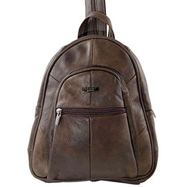 Lambland Womens / Ladies Genuine Leather Backpack Handbag in Brown
