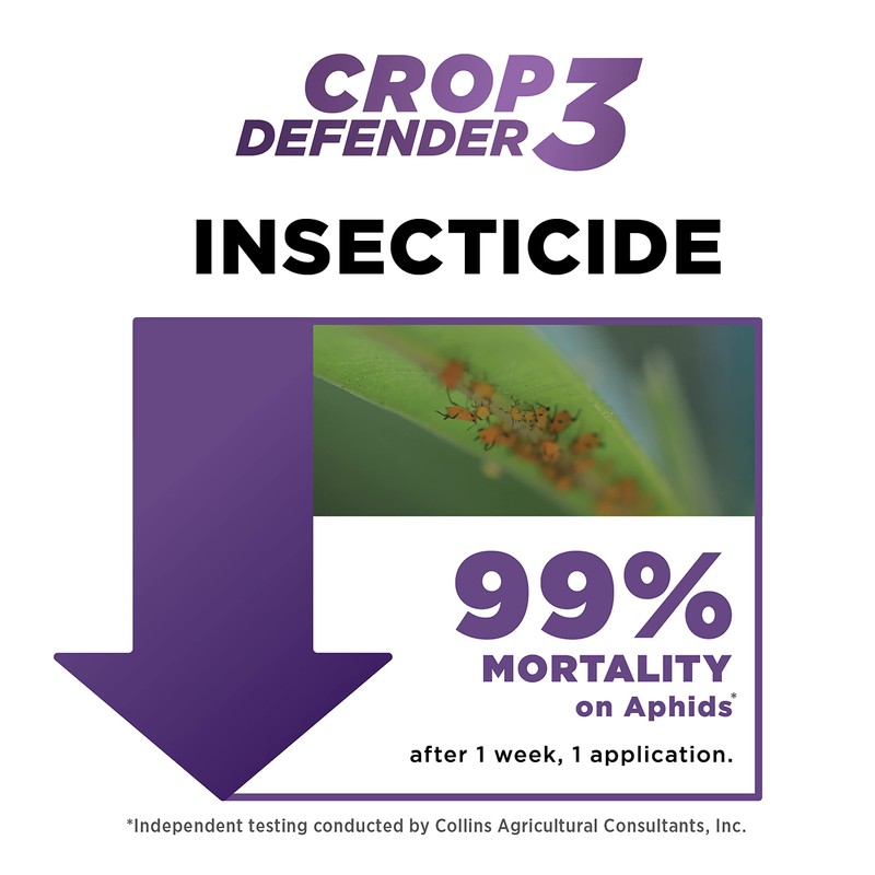 Grower's Ally Crop Defender 3 Concentrate - Natural Miticide, Insecticide,