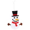 Simplified Treasures Snowmen Felt Ornament DIY 5ct kit Christmas Decor