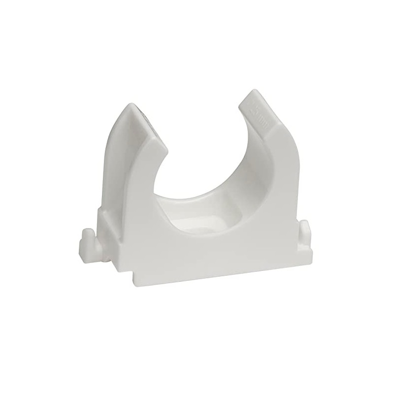 SOMA Pipe Clip Plastic White 25 mm Pack of 24