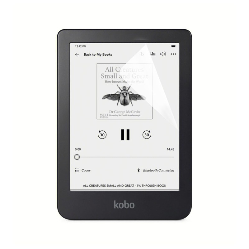 2 x Clear Screen Protectors for Kobo Clara 2E 2022