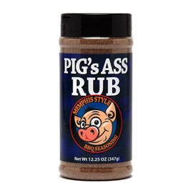 Pig's Ass Rub Memphis Style BBQ Seasoning 12.25 ounce Bottle