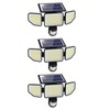 Onforu 3000LM Solar Lights Outdoor, 3 Heads Security Lights with