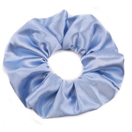 Mytoptrendz® Plain Satin Hair Scrunchies Ponytail Hair Tie Traceless Luxurious Bobbles Classic Hair Accessory (Sky blue)