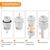 sourcing map 20 Pcs Cable Gland Kit 1/4" 3/8" 1/2"