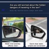 Car Rearview Mirror Wiper Telescopic Auto Mirror Squeegee Cleaner, Retractable
